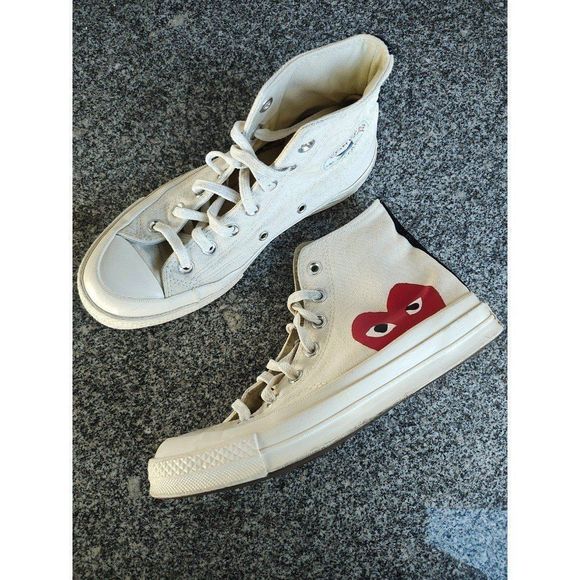 Converse Chuck Taylor All Star High x Comme des Garcons Shoes M5.5/W7.5 - Picture 1 of 7